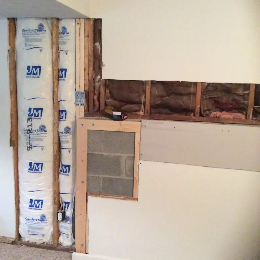 Wall insulation replacement during Contents Cleaning & Restoration in Tarrant